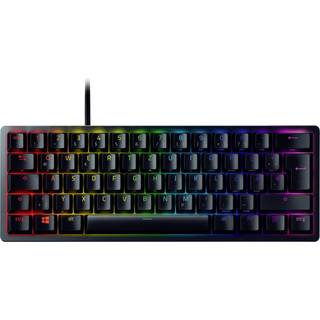 Razer Huntsman Mini 60% Gaming Keyboard - Clicky Optical Switch - Doubleshot PBT Keycaps - Chroma RGB Lighting - German Layout - Black