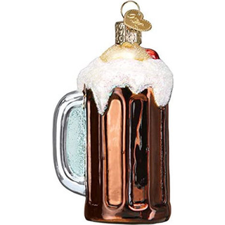 Old World Christmas Ornamenter Root Beer Float Glass Blown Ornamenter til juletræ