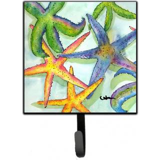 """" Caroline's Treasures 8542SH4 Starfish Leash Holder eller Key Hook Small Multicolor """"