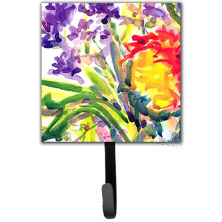 """" Caroline's Treasures 6127Sh4 Flower Leash Holder eller Key Hook Small Multicolor """"