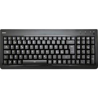 Deltaco TB-234 Keyboard Black - ND - Tastatur - Nordisk - Sort