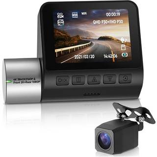 360 Roterende WiFi 4K Dashcam & Full HD Bakkamera V50