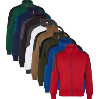 ENGEL Galaxy Sweat Cardigan med krave Grøn/Sort 8830-233 XS