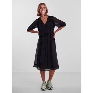 Agana Midi Kjole - Sort - S - PIECES