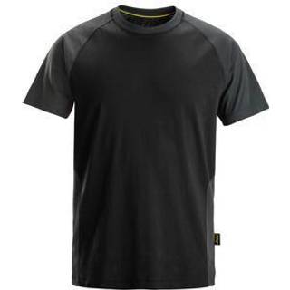 Snickers 2550 tofarvet t-shirt sort/koksgrå 2XL