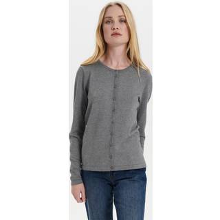 MilaSZ R-neck Cardigan, Mist Grey Melange, S