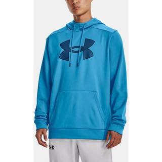 Sweatshirt med hætte Under UA Armour Fleece Big Logo HD-BLU 1373352-419 Størrelse M