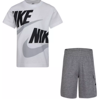 Nike Nike Grey Little Kids T-Shirt and Cargo Shorts Set