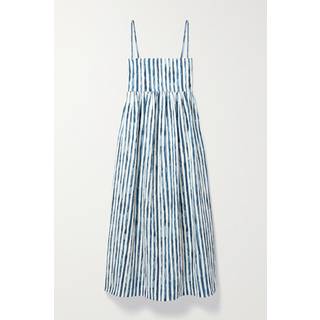 Vince Striped midi dress - blue - XS