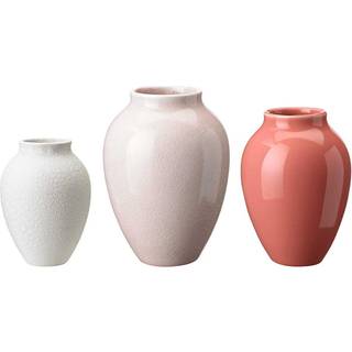 KNABSTRUP Minivaser 3 stk - hvid, rosa og koral
