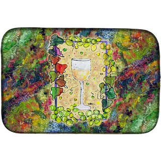 """" Caroline's Treasures Wine Dish Drying Mat 14 X 21 Multicolor """"