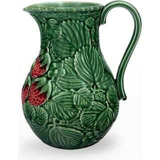 Bordallo Pinheiro Serving and Trays - 'Morango' pitcher in multicolour earthenware