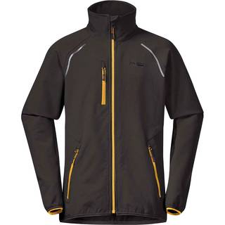 Sjoa Light Softshell Youth Jacket Solid Charcoal/Light Golden Yellow (128)