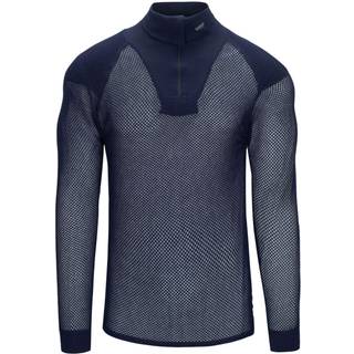 Brynje Unisex Super Thermo Zip Polo Shirt Navy, L
