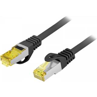 Lanberg CAT.6A S/FTP LSZH CU - Netværkskabel - Sort - 2 Meter