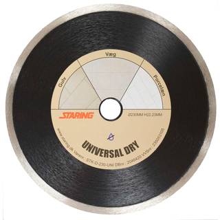 STARING universal diamantklinge, Ø230 mm, tør