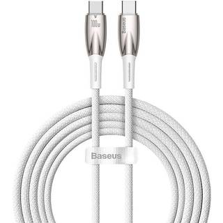 Baseus USB-C cable for USB-C Glimmer Series 100W 2m (White)