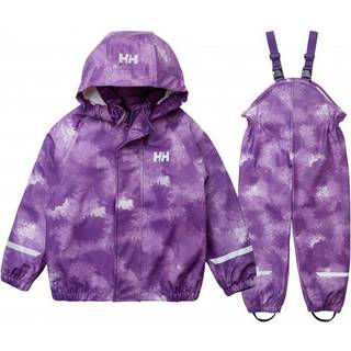 Helly Hansen Bergen 2.0 PU AOP, regnsæt, børn, lilla