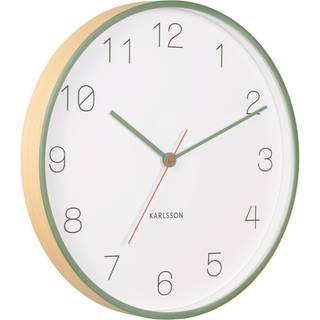 Karlsson Joy Wood Wall Clock Vægur KA5926GR - Unisex - 40 cm - Quartz