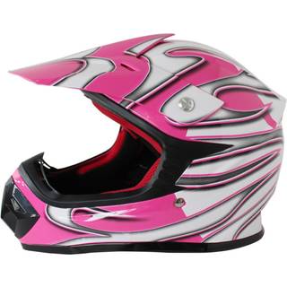 Crosserhjelm til børn - Pink L
