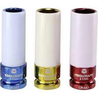 TOOLCRAFT Topnøgle-knarre-sæt 1/2 (12,5 mm) 3 dele