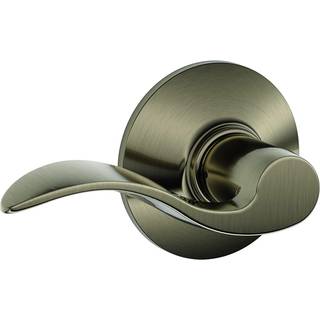 Schlage Lock Company ACC 620 SCHLAGE Accent F10 Flat Wave Reversible Door LEVER Lock Solid Antique Pewter Brass - F10 ACC 620
