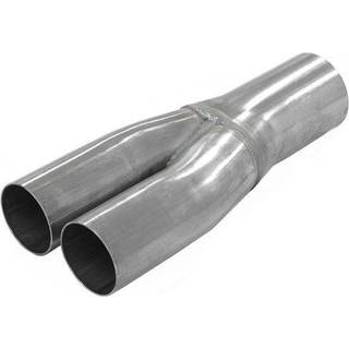 Rustfri y-stykke 1x76 - 2x63,5mm