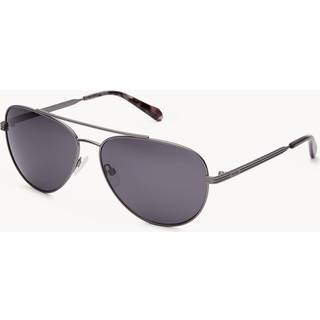 Fossil FOS 3144/G/S Asian Fit R80/IR 60 Solbriller Mænd Silver - Matte Dark Ruthenium - 60mm