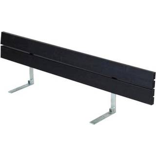 PLUS ryglæn til plankebænk, sort/nåletræ, 166 cm
