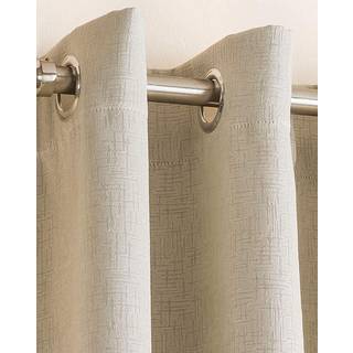 Enhanced Living Enhanced Living Black Vogue Ready Made Thermal Blackout Eyelet Curtains