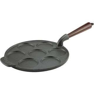 Carl Victor Blinispande 23 Cm Med Træhåndtag - Stegepander Støbejern Sort - CVP7W