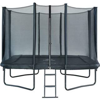 Mzone Pro Edition rektangulær trampolin 2,13 x 3,04 m - komplet pakke med stige