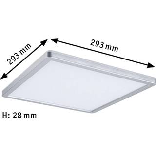 Paulmann Atria Shine Panel on/off krom 840 29x29