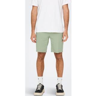 ONLY & SONS Mark Cotton Linen Shorts Moonstruck