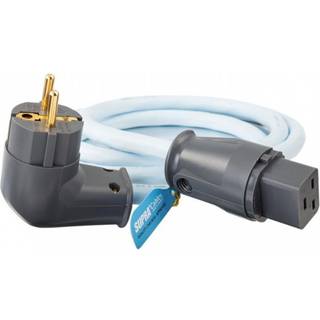 SUPRA LoRad apparat kabel | isblå (Schuko CEE7/7 C19, 16A) | 4 me | PRIS-MATCH