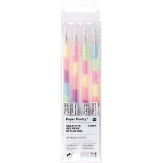 Paper Poetry Gelstift Regenbogen pastell 0,8mm 4 Stück - Multicolored