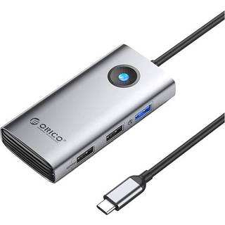 Orico Type-C 5in1 Hub Multifunktionsdockingstation - Grå