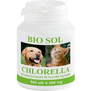 Chlorella Kosttilskud Hund/Kat Ø (500 tabl)