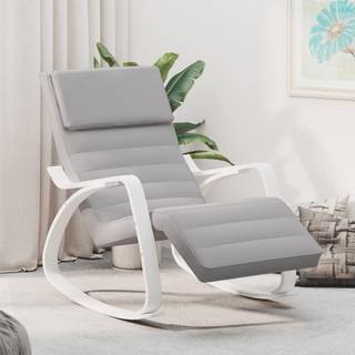 gyngestol stof lysegrå