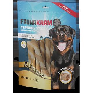 Faunakram dental stick m. kyllingssmag str. L - 300 g.