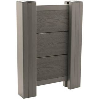 Komposit F&N-profil trælook Premium Lucca hegnspakke 1 fag, 116,3 cm højde  211-670