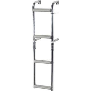 Foldbar badestige Nuova Rade, poleret rustfrit stål, 4 trin (2+2), 83.5 cm, 21.5 cm