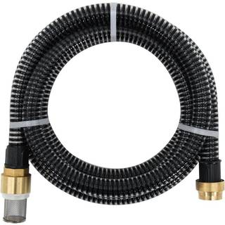 sugeslange med messingkoblinger 1,1" 20 m PVC sort