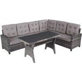 Polyrattan loungesæt Catania - grå