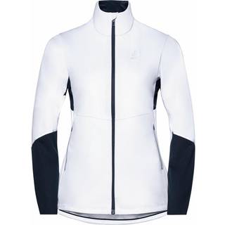 Odlo Women's Jacket Langnes White - Dark Sapphire, S
