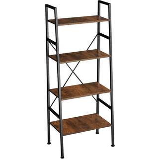 Newcastle stigereol 57,5 x 35,5 x 139 cm - Industrielt mørkt træ, rustikt