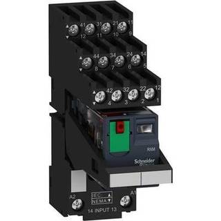 Rxm Relæ M/Sokkel+Led+Test 4C/O 24Vac Schneider Electric
