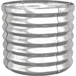 plantekrukke 40x40x36 cm galvaniseret stål sølvfarvet