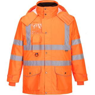 Hi-Vis 7-i-1 trafikjakke - RIS (Størrelse: XS)