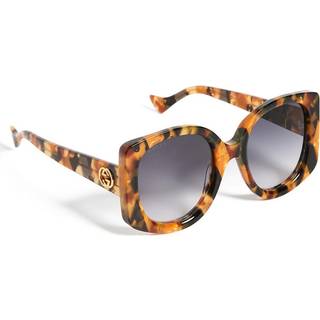 Gucci GG1257S 004 53 Solbriller Kvinder Tortoiseshell - Tortoise - 53mm